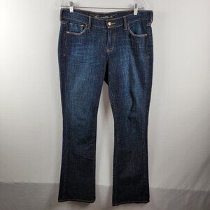 Old Navy Jeans The Sweetheart  Blue Dark Wash Boot Cut Stretch Women's Size 6